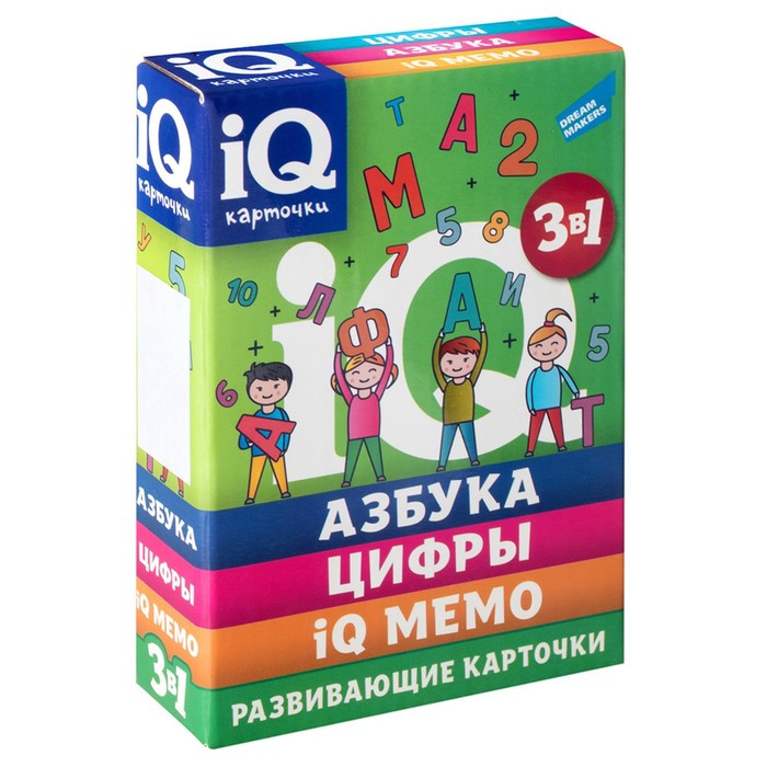 IQ-карточки 'Азбука, Цифры, IQ мемо', Dream Makers