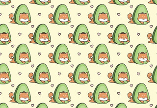 Обложка для паспорта Аниме «Many shiba inu avocado»