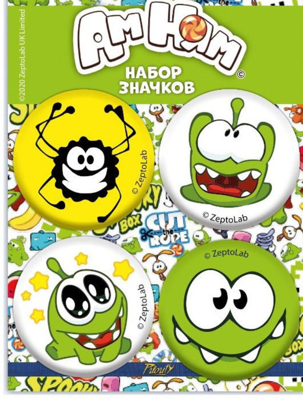 Бумажная модель Лягушка Ам Ням (Cut the Rope)