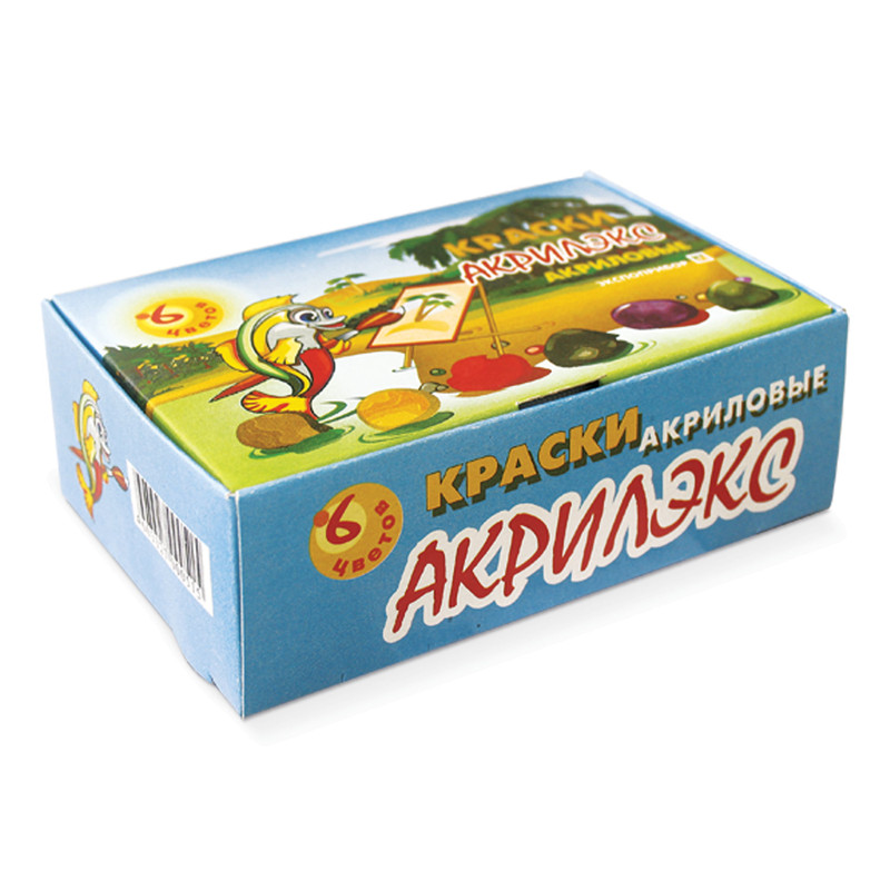 Краски акриловые 'Акрилэкс', 6 цветов. 24-6.20-50 Экспоприбор