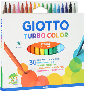 Фломастеры Giotto 'Turbo Color', 36 цветов