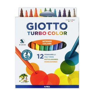 Набор фломастеров Fila Giotto 'Turbo Color' 12 цветов