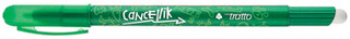 Ручка шариковая со стираемыми чернилами 'Tratto Cancellik', с двумя ластиками, зеленая FILA-TRATTO