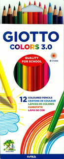 Набор карандашей цветных Fila Giotto 'Colors' 12 цвета