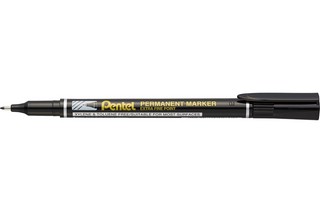 Маркер перманентный Pentel Fine Point, 1.6 мм, пулевидный, NF450-A, черный