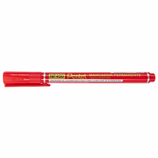 Маркер перманентный Pentel Fine Point, 1.6 мм, пулевидный, NF450-B, красный