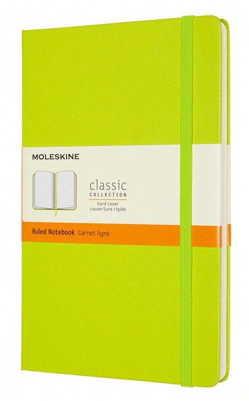 Записная книжка Moleskine Classic (твердая обложка), в клетку, Large (13х21см), синяя