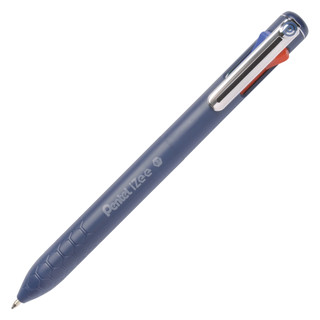 Ручка шариковая Pentel iZee, 4-х цветная, 0.7 мм, темно-синий корпус