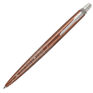 Ручка шариковая Parker Jotter Rome Bronze CT, корпус круглый, бронза