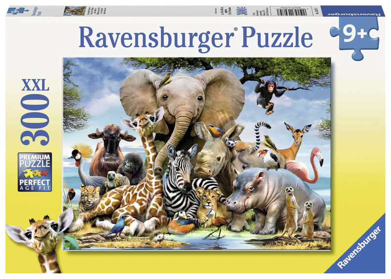 Пазл XXL 'Африканские друзья', 300 элементов Ravensburger, цвет разноцветный