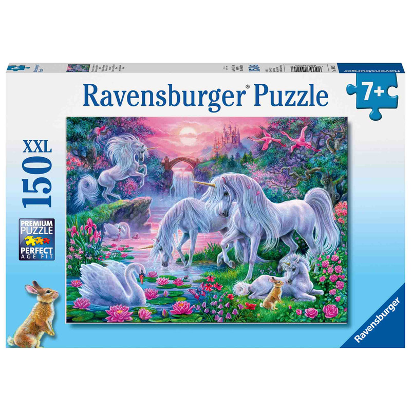 Пазл 'Единороги в лучах заката', 150 элементов Ravensburger