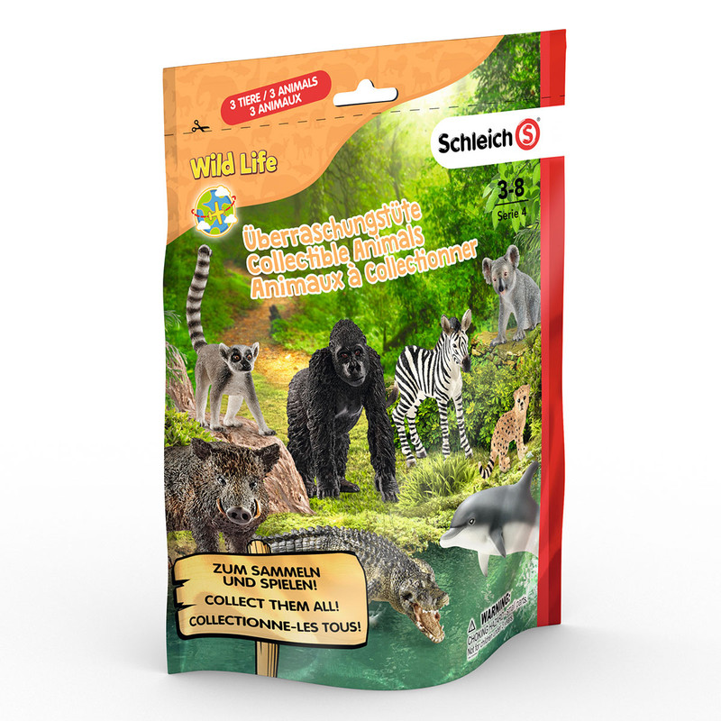 Пакетик-сюрпирз 'Wild Life L', 3 фигурки Schleich