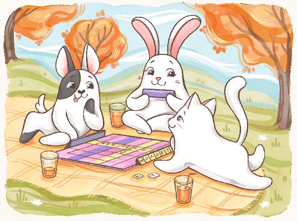 Настольные игры для кроликов и не только :)